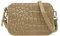 Liebeskind Berlin Damen Croco Luka Crossbody Umhängetasche, Small (HxBxT 14.5cm x 20.5cm x 7cm), dust