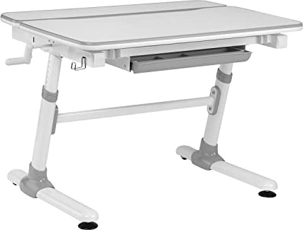 Ergo Office ER-417 Ergonomischer Kinderschreibtisch mit Höhenverstellung und Neigungsverstellung Kinder-Schultisch bis 100kg Schublade Taschenhaken