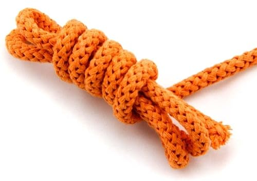NTS-Nähtechnik 8 mm - Cordon de 5 m - 100 % coton - Avec noyau en polyester - Orange