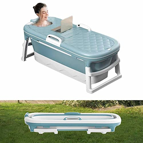 54 extra große freistehende Badewannen, tragbare faltbare Familienbadewanne, Badewanne für Erwachsene/Kinder, effiziente Aufrechterhaltung der Temperatur, Badewanne, SPA & Fußmassage, Kunststoff