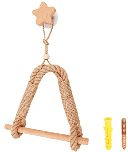 Tiardey Toilet Roll Holder,Self Adhesive Toilet Roll Holder Wall Mounted,Kitchen Roll Holder Log Style,Bathroom Decorative Rope - Star