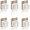 XIANGLONGY 6 Piece Broom Holder Wall Mounted, Broomstick Self Adhesive, Broom Holder Wall Mounted Self Adhesive, ABS Material, Stylish White, Beautiful and Sturdy
