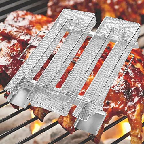 KingSaid Rauchgenerator Edelstahl Räucherschnecke Kaltrauchgenerator Kaltraucherzeuger Kaltrauch Smoker für Grill und Räucherofen