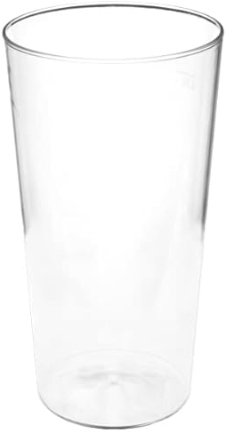 Santex mariage Lot de 5 Verres A BIÈRE Coniques 50cl Plastique Rigide, Transparents