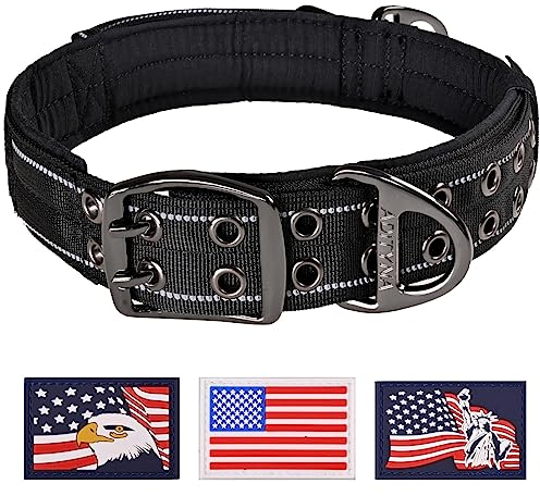 ADITYNA Riesiges Hundehalsband, verstellbar, XXL, 76,2 bis 91,4 cm, exklusiv für große Hunderassen wie Mastiff, Kangal, Bernhardiner – robustes Halsband mit Griff