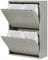 Atahome Didyma Waste and Recycling Bin - 2+2 Drawers and Plastic Buckets with Metal Handles, 4x15 Litres Waste Separation & Recycling, Sturdy Metal Structure Rubbish Bin (Grey)
