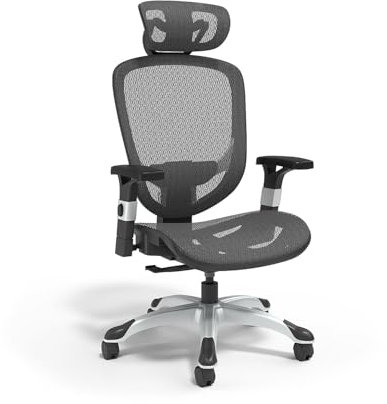 Staples Hyken UN59460 - Sedia girevole ergonomica, colore: nero