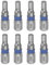 sourcing map 8Stk H4 Sechskant Schraubendreher Bit 4mm 1/4 Sechskant Schaft 1 Länge S2 Stahl Magnetik Leistung Bohrer