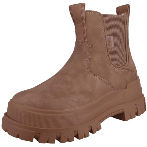 Buffalo Schlupf-/Reißverschlußstiefelette Warmfutter bis 35mm Absatz (casual) ASPHA CHELSEA WARM