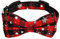 Weihnachts Kariertes Hundehalsband, Hundehalsband Verstellbar Klassisch Kariert Christmas Hundehalsband Weihnachtsschleife Haustierhalsband für Hunde Katzen Haustiere (S)