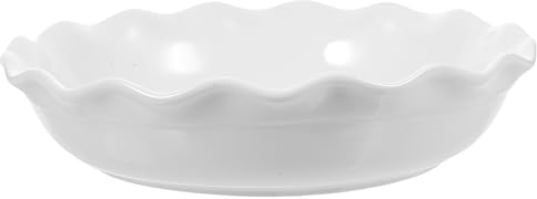 PRETYZOOM Plato De Pizza De Blanco Bandeja Práctica De Encaje Para Pizza Plato De Para Hornear y Microondas Para Cenas Caseras y Celebraciones