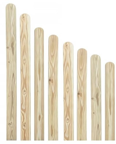 AZZAP Lärche Zaunlatten 90x20mm Lärchenholz Holzzaun Holz Zaun Brett Zaunbrett Gartenzaun Lärchenbrett 50-150cm (10, 130cm)