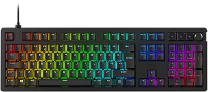 HyperX Alloy Rise | Hot-Swappable Mechanical Gaming Keyboard | PC | Ambient Light Sensor | Gasket Mounted Linear Switches