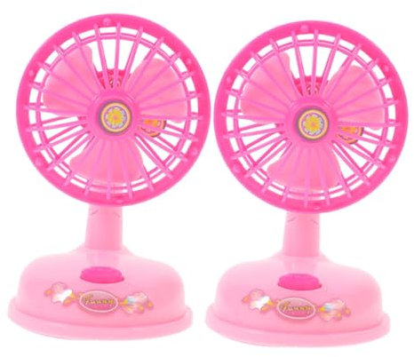 CHILDWEET 2 Uds Mini Ventilador Juguete De Juego De Rol Para Niños Modelo De Ventilador Eléctrico Juguetes Para Niños Juguete Para Juego De Imitación Simulado Ventilador Eléctrico