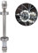 Fahrrad Nabe Achse,solide Achse,Hinterrad Vorderrad Achse Fahrrad,10 x 180 mm,achsadapter Fahrrad,Fahrrad Radnaben,Vorne und Hinten Vollwellenhebel,Fahrrad Hinterachse,solide Naben.