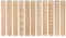 QUARKZMAN 11pcs Bois Argile Rouleau Modèle Modélisation 5.9 Pouce Hêtêre Bois Main Rouleaux Bois Poterie Outils Bois Grain Texture Rouleaux pour Argile Cuisson Pâte Modeler Bricolage