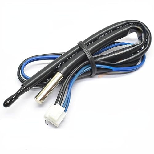 eumenghe Sensor de Temperatura del Aire Acondicionado for Aire Acondicionado LG de Interior con Gancho, Cabezal de Goma de 5 K + 10 K, sonda de detección con Cabezal de Cobre