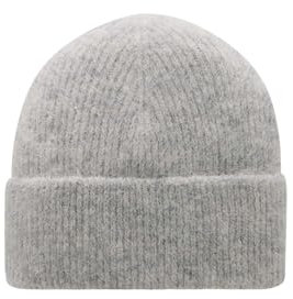 someday Damen Mütze | Strickmütze BEKY FLUFFY aus Alpaka Wollmix hazy fog melange, 0