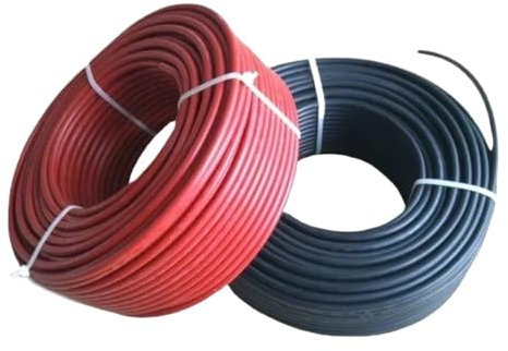 Solar pv cable Panel wire 40meters/Roll 1x4/6mm2 Solar Cable Solar Wire for Solar Power Connector,12 /10AWG PV Cable 20 Red+20 Black(40M 10AWG red black)