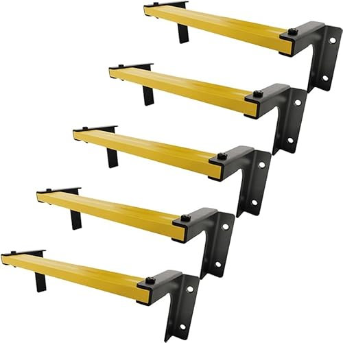 Set di 5 Gradini di Arrampicata Montati a Muro ISOP | Gradini Antiscivolo per Parete in Cemento | Scala Durevole per Casa, Serbatoio o Pozzo | Scala in Acciaio Inossidabile Resistente alla Ruggine