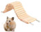 Hamster Kletterleiter, Holz-Kletterspielzeug und Brücken Käfig-Dekoration für Hamster, Rennmäuse, Mäuse und Kleintiere, Hamster Klettern Spielzeug Holz Leiter Brücke (8 * 30cm)