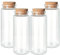150ml / 5.07 oz. 4pcs Small Glass Bottle with Cork Lids, Potion Bottles, Decorative Jars, Memory Jar, Magic Spell Jars Vials, Sand art Bottles for Art Paint Display DIY Decoration Gift Party Favors