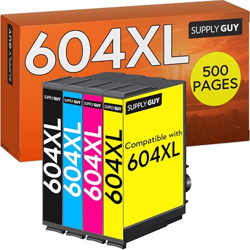 Supply Guy Druckerpatronen kompatibel mit Epson 604XL 604 XL Patronen für XP-3200 XP-4200 XP-2205 XP-4205 XP-3205 XP-2200 (4er Multipack)