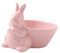 Generic 1pc Easter Bunny Bowl Kitchen Bowl Easter Decor Candy Bowls Bunny Shaped Bowl Ramen Bowl Egg Litter Tray Plush Easter Basket Stuffy Yogurt Salad Bowl Relish Tableware Ceramics Pink