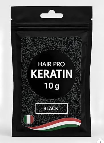 HairPro Granuli di Colla alla Cheratina Italiana – Nero #1 | 10g per Extension Capelli e Tecniche di Fusione I-Tip