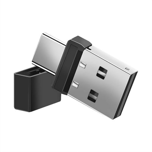 LLSUZY 2 in 1 USB A and USB C Undetectable Mouse Mover, Automatic Mouse Wiggler Device, Keep Computer/Laptop/Tablet PC/Mobile Phone Awake