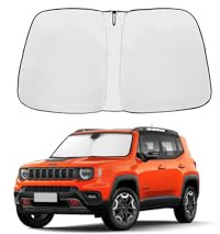 Parasol para parabrisas delantero para Jeep Renegade 2015-2025, reflector de rayos UV, plegable, parasol para parabrisas de automóvil, parasol para parabrisas de Jeep Renegade, mantiene tu vehículo