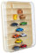 DICOSMETIC Wall Figures Display Box Minifigure Display Case Building Block Miniatures Cases Mounted Plastic Storage Box Small Action Figure Displays Cabinet Mini Showcase for Collectibles