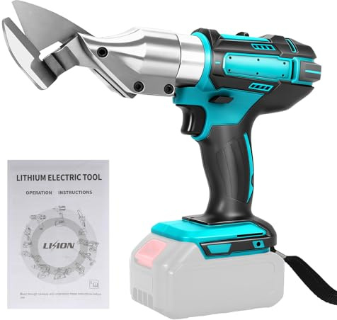 FormiPow Akku Blechschere Kompatibel mit Makita 18V, Bürstenlose Elektrische Blechschere, 360° Drehbarem Kopf, Elektro Metallschere zum Schneiden für Bleche, Teppiche, Leder (ohne Akku)