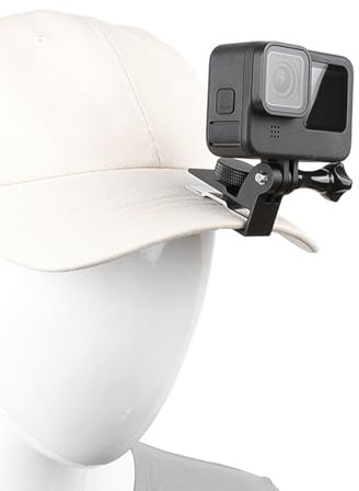 Yoogeer Baseball Cap Metal Clip Mount Baseball Cap Clamp Quick Release Mount for Most Action Camera, Go Pro Hero, Insta360 X5/X4/X3, DJI OSMO Action, AKASO APEMAN Sports Cam