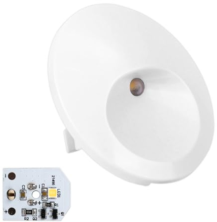WR55X11132 WR55X25754 LED Light and Cover Replacement for GE Refrigerators, Refrigerator Light Bulb Replaces WR55X30603 PS4704284 AP5646375 3033142