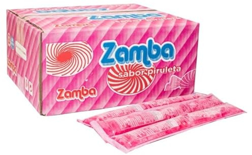 Polos Flash Zamba Piruleta 55 Unidades – Bebida para Congelar Infantil Sabor Dulce Piruleta, Formato Familiar Ideal para Niños y Verano, Sin Gluten y Sin Lactosa