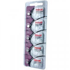 Maxell Lot de 5 piles pour montre Maxell SR512SW 335 V335 SR512 Argent oxyde