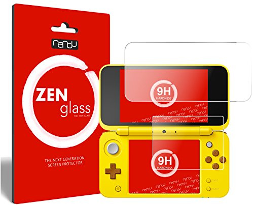 nandu I ZenGlass Pellicola Protettiva in Vetro Compatibile con Nintendo 2DS XL I Protezione Schermo 9H