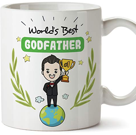 Mugffins (Tasse auf Englisch) Pate Original Becher Tasse - der Beste Pate der Welt - 11 oz Keramik