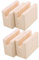 10 x 5 x 8,5 cm, Nutbreite 2 cm, Holz, Tisch-, Schreibtisch-, Betterhöhung, Möbelbeinheber, Füße bis zu 10 cm, 4 Stück