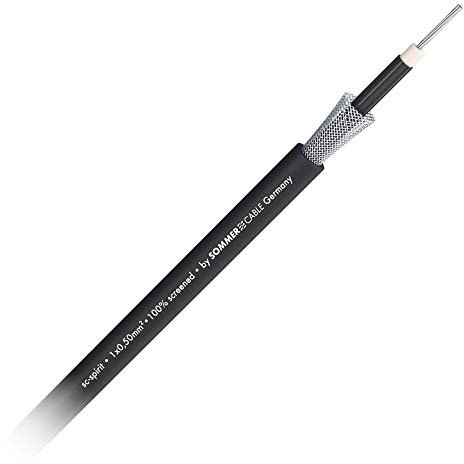 SOMMER CABLE SC-SPIRIT 1x 0,50mm² Instrumentenkabel OFC Kabel-Ø 7,00 mm geschirmt Meterware - 300-0051 (1m+)