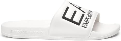 EA7 Ciabatta XCP001 XCC22 00001 Shoes Beachwear Col Bianco Nero Bianco Nero/40