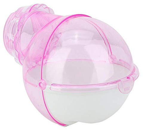 Sheens Chinchilla Sandbad, Kunststoff Badebehälter für Kleintiere, Hamster, Maus, Rosa