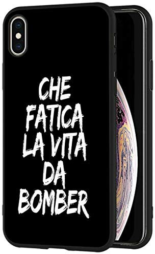 Mixroom - Cover Custodia In Silicone TPU Nero Opaco Per IPHONE 6 PLUS Fantasia LA VITA DA BOMBER 89