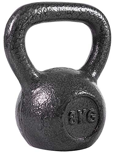 Gusseisen Kettlebell lackierte Oberfläche Gewicht 4-40 kg zum Muskelaufbau Verbesserung der Kernkraft und Gleichgewichts,40kg