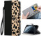 ZhuoFan for iPhone 12 Mini Case With Card Holder Wallet Case Shockproof Shell Premium PU Leather Flip Phone Case Slots Magnetic Kickstand Protective Cover for iPhone 12Mini 5.4, Black Leopard