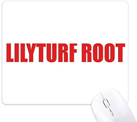 Beauty Gift Lilyturf Root Flower Red Mouse Pad Non-Slip Rubber Mousepad Game Office