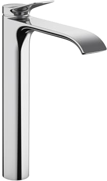 hansgrohe Vivenis 75042001 Moderne Waschbeckenarmatur mit 1 Griff, 1 Loch, 30,5 cm hoch, Chrom