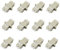 Duogalia LWL-Koppler, LC auf LC, Duplex, Multimode, LWL-Stecker, Adapter, 12 Stück