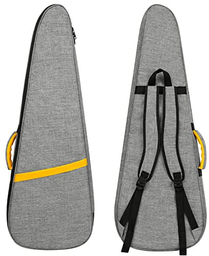 HOHIYO12MM Electric Guitar Bag 39 40inch Electric Guitar Gig Bag,0.5in Thick Padded Guitar Case Waterproof with Two Pockets Adjustable Shoulder Strap Neck Protector Strap